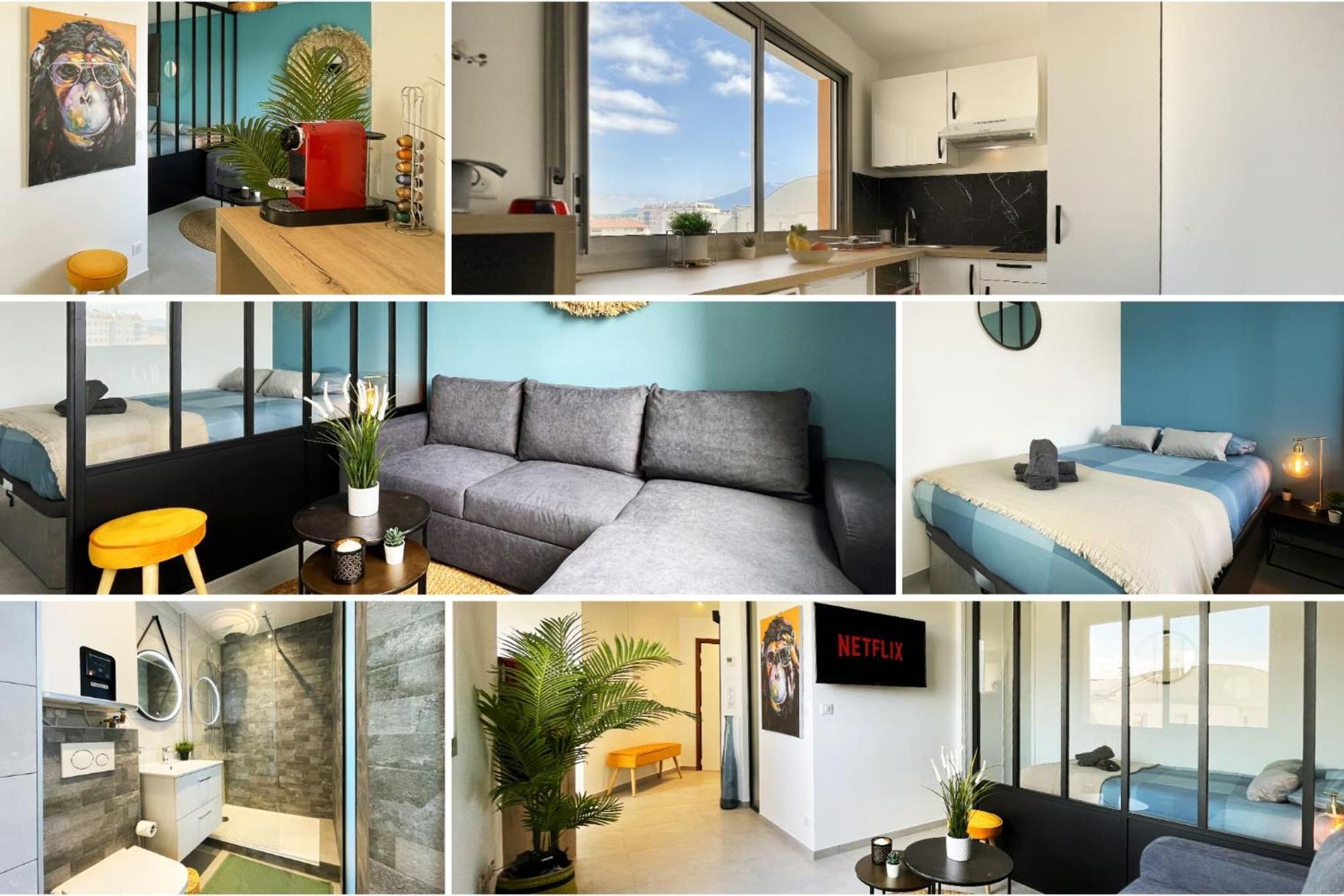 Homey Superchill - Appartement Moderne Et Tout Equipe - Netflix Et Wifi Inclus - Situe En Hyper-Centre - Proche Geneve Annemasse Luaran gambar