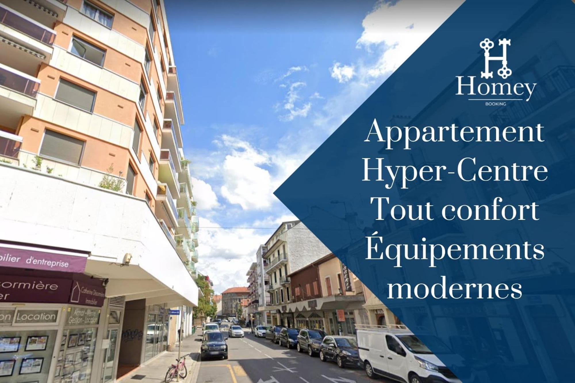 Homey Superchill - Appartement Moderne Et Tout Equipe - Netflix Et Wifi Inclus - Situe En Hyper-Centre - Proche Geneve Annemasse Luaran gambar