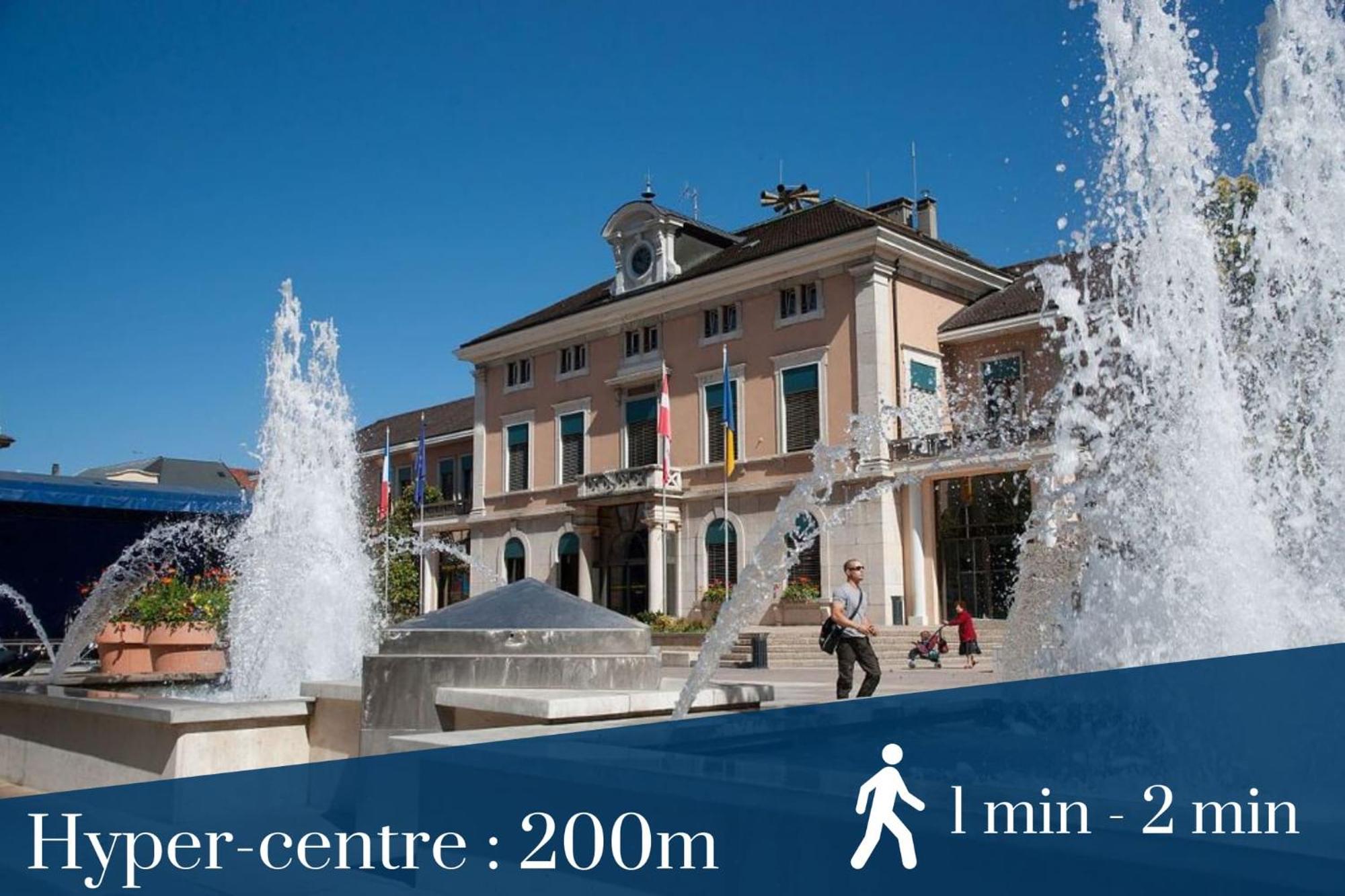 Homey Superchill - Appartement Moderne Et Tout Equipe - Netflix Et Wifi Inclus - Situe En Hyper-Centre - Proche Geneve Annemasse Luaran gambar